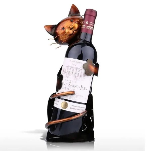 porte-bouteille design cat