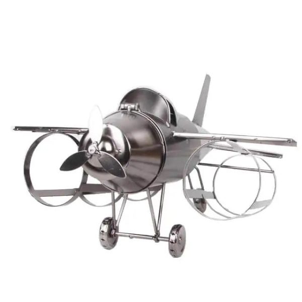 porte bouteille métal avion Bomby